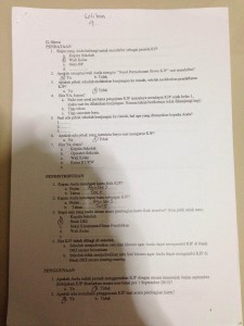 Contoh Kuesioner